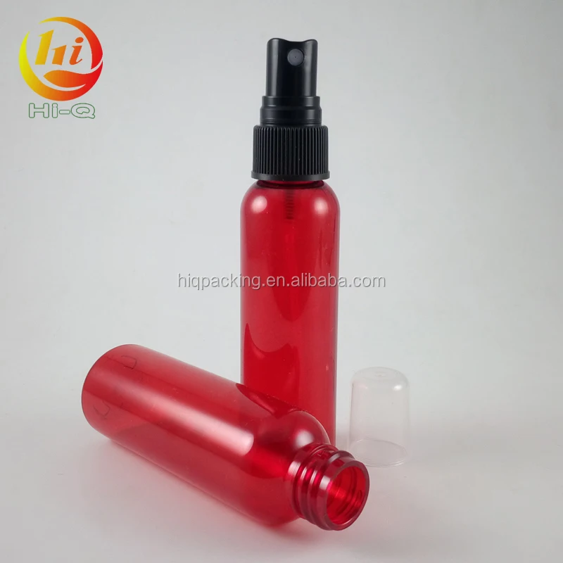 leak proof 30ml 60 ml body mist red sprayer bottle 1 oz 2 ounce plastic pet bottle with spray
