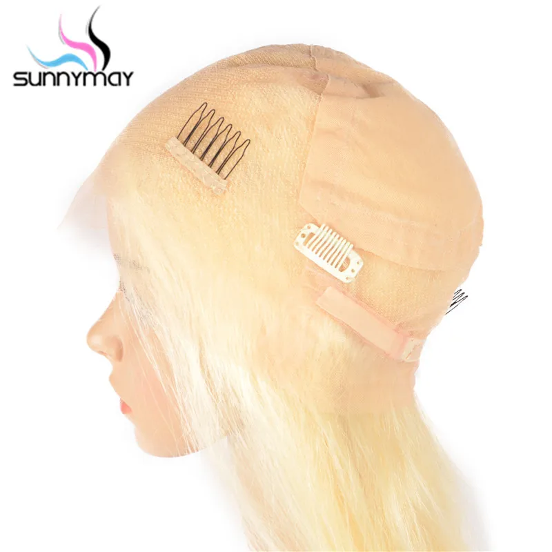 
Sunnymay #613 Full Lace Wig With Baby Hair Pre Plucked Blonde Wig 130% Density Glueless Full Lace Human Hair Wigs Bleached Knots 