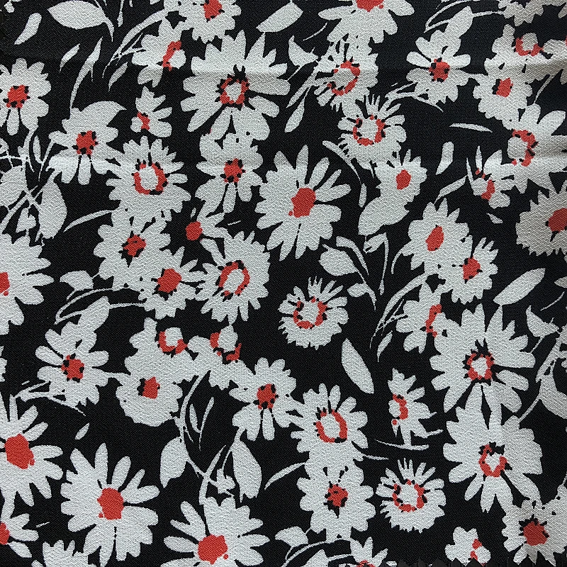 DIFFERENT KINDS OF SMALL FLOWER PRINTED CHIFFON FABRIC FOR CLOTHING