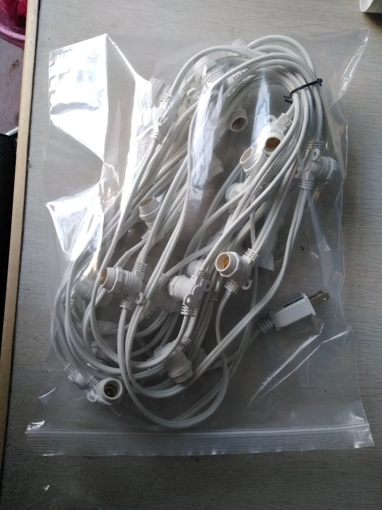 S14 G45 festival decoration Christmas pearl Black White string light for party