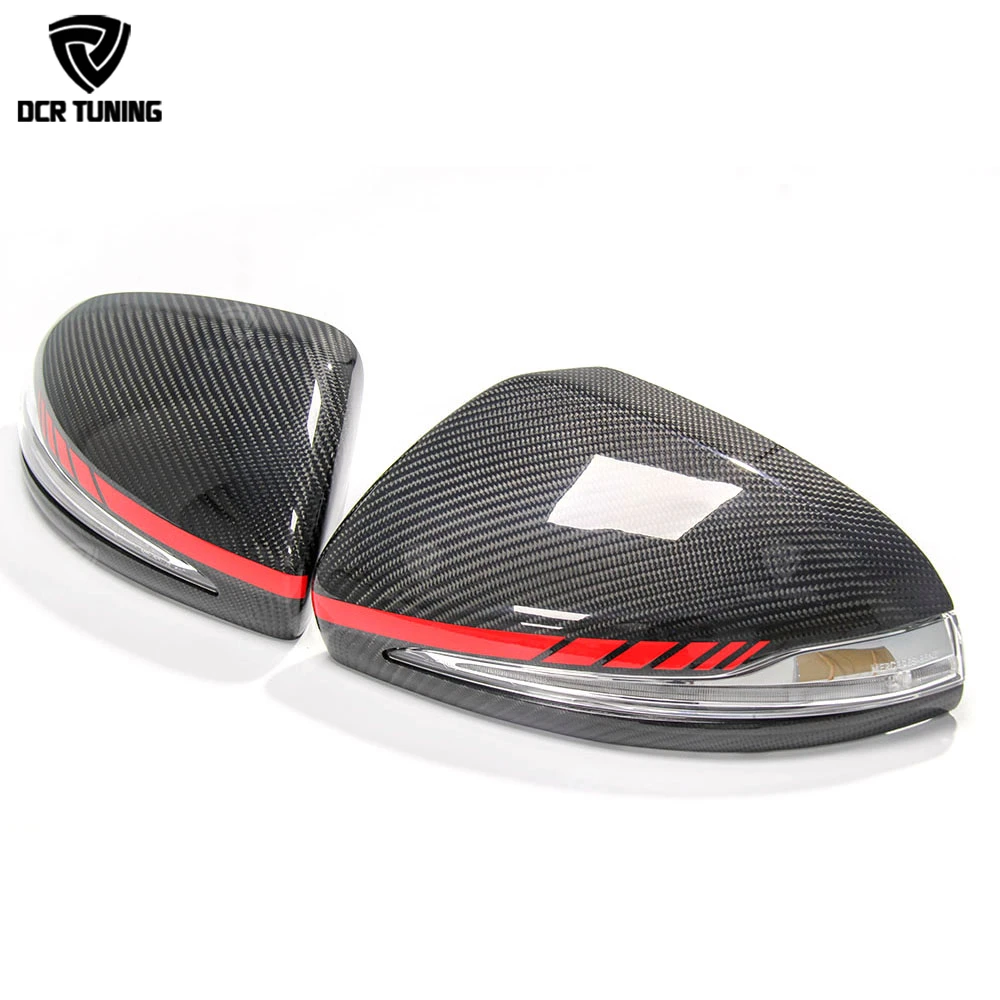 Replacement Style Carbon Fiber Mirror Cover For Mercedes Benz W205/W222 W238 CLS W257 LHD C63 2015+ C180 200 250 260
