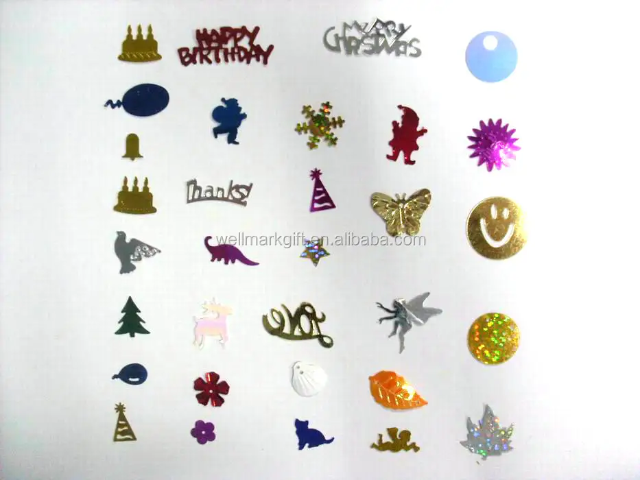 Christmas Festival Holiday Wedding Party Gift Decoration Foil Metallic Glitter PVC Plastic Circle Round Balloon Table  Confetti