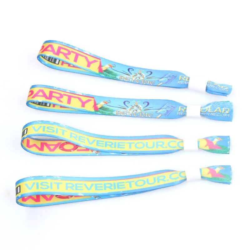 Custom fabric sublimated satin ribbon wristband friendship bracelets for hallowmas