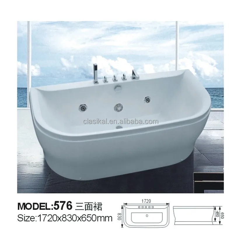 Portable Bathtub Freestanding Drainer Shenzhen Supplier Modern China Sex Massage Spa Hydromassage Adult White Design Hotel 1 Set
