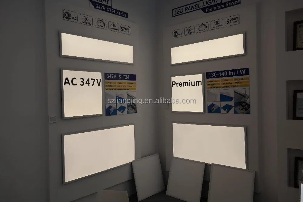 120v or 347v USA Canada  recessed LED flat panel with driver junction box