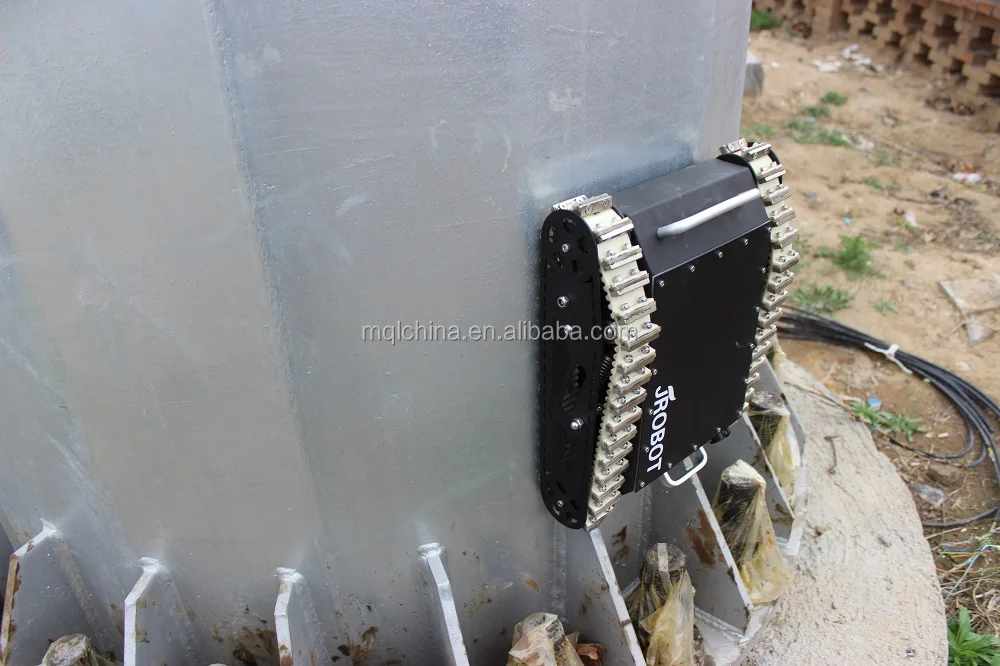 Industrial high horizon magnetic wheel wall climbing robot chassis for aloft work