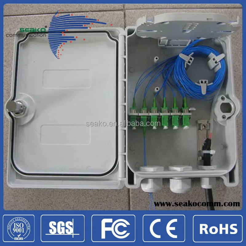 Indoor, Outdoor Fiber Demarcation Closure FTTH compact Terminal Box, SC/LC 8/24 cores
