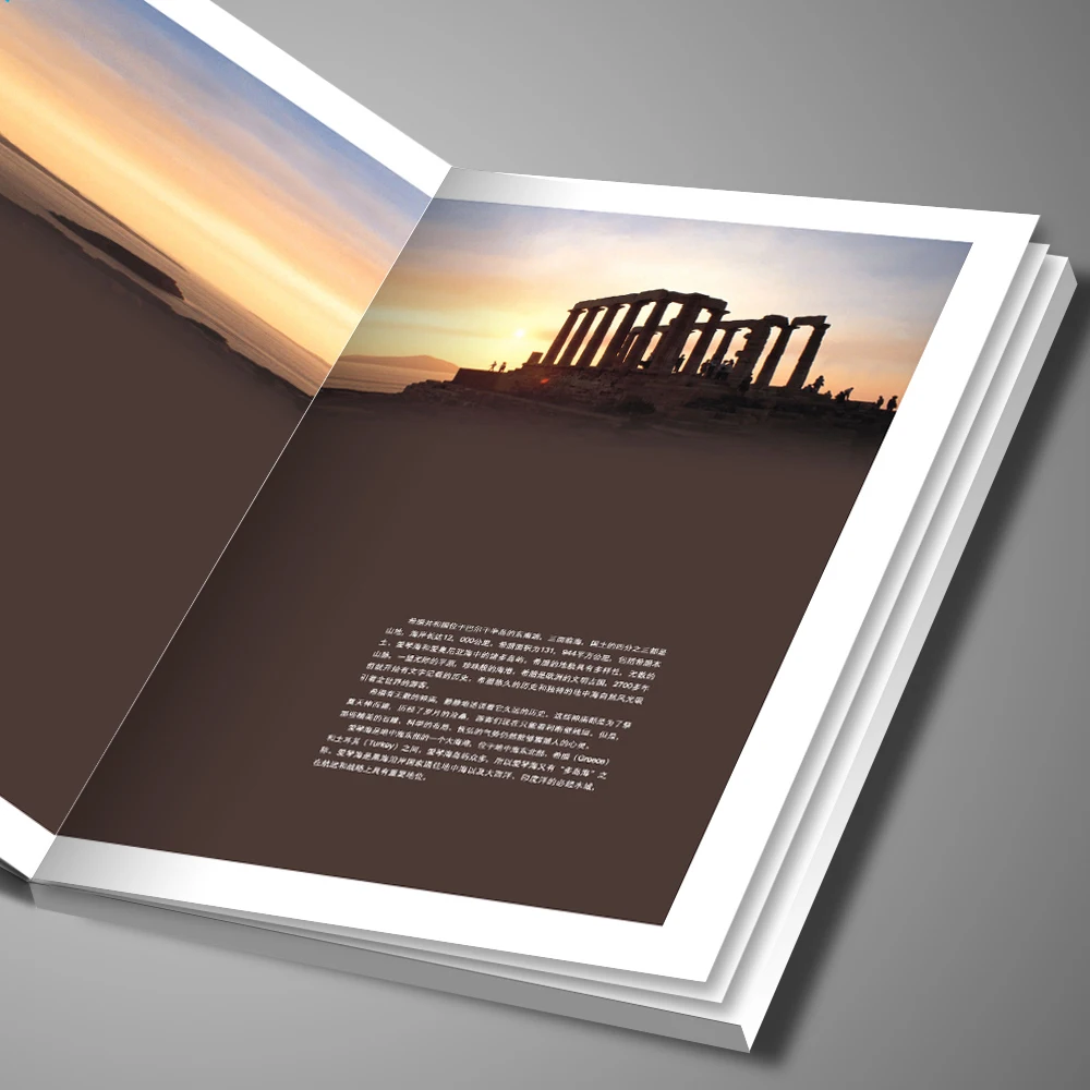 Promotion paper brochures customized design, printing brochures catalog