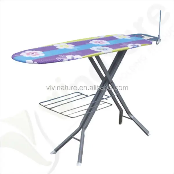 VIVINATURE Big Size Mesh Metal Ironing Board With clothes rack