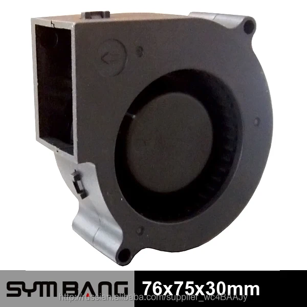 76x75x30мм 24 вольт dc осевая воздуходувка постоянного тока (DB7630-K)