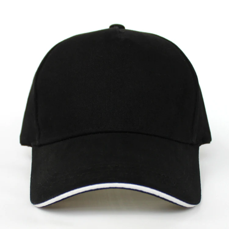 100% pure cotton high quality 5 panel outdoor baseball cap hat whole custom adjustable metal slide buckle Fashion baseball cap