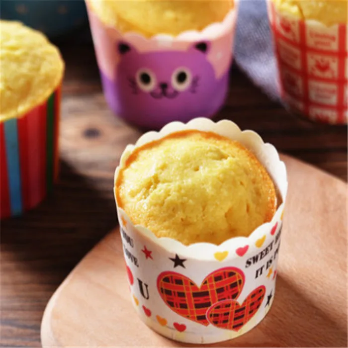 Small Round Waved Castle Muffin Cake Paper Baking Cupcake Cup Liner Wrapper