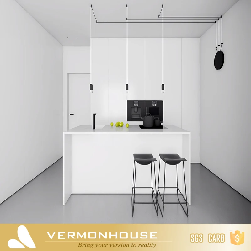 2022 Hangzhou Vermont Kitchen Cabinet Set Modern White Lacquer Design