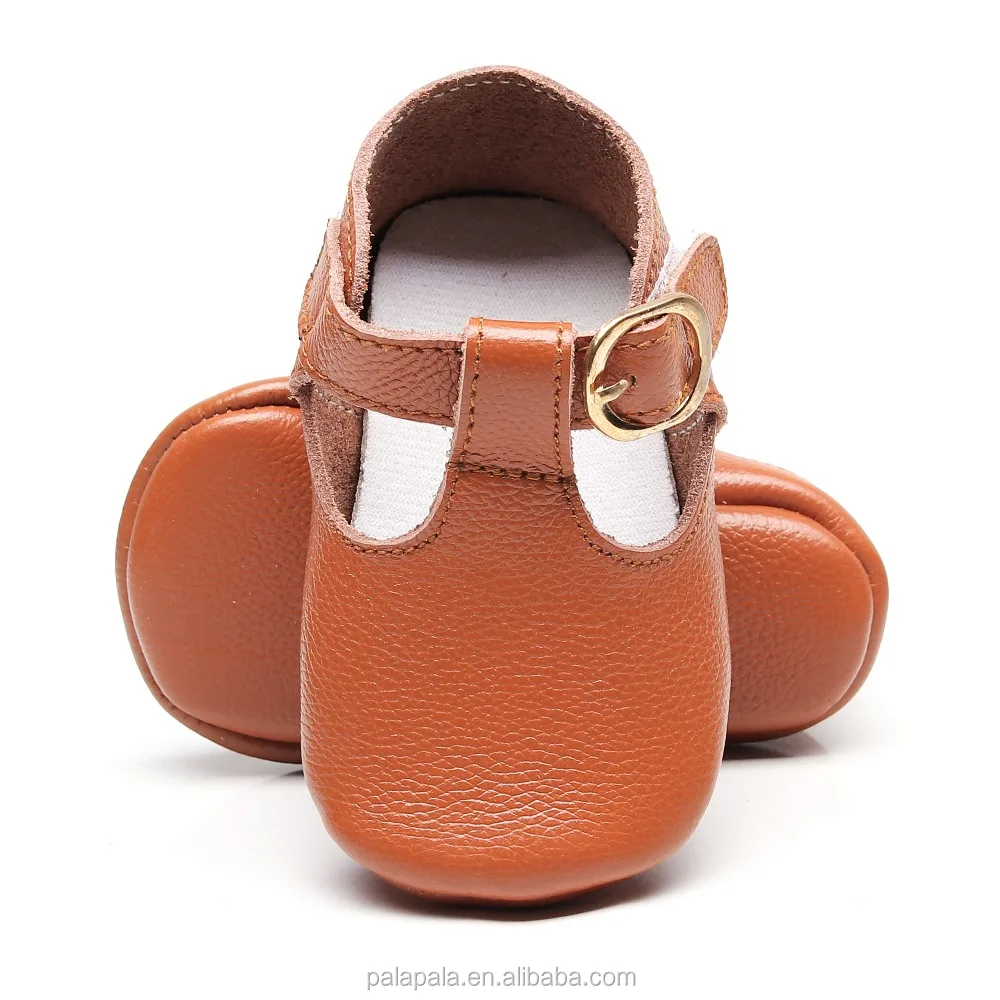
wholesale genuine leather soft sole T-bar ballet toddler girl mary jane baby shoes 