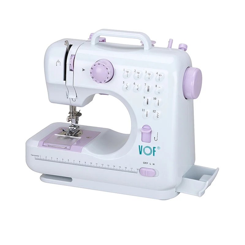 Guangzhou factory price household flat seam interlock sewing machine 505 with extension table
