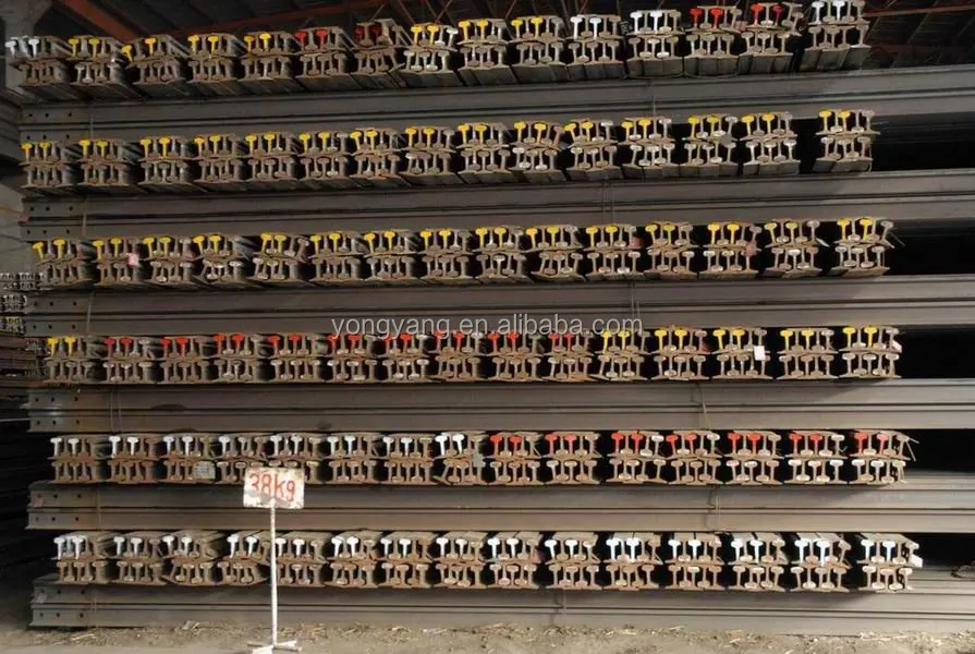 38kgs/m mining industrial rail track heavy rail