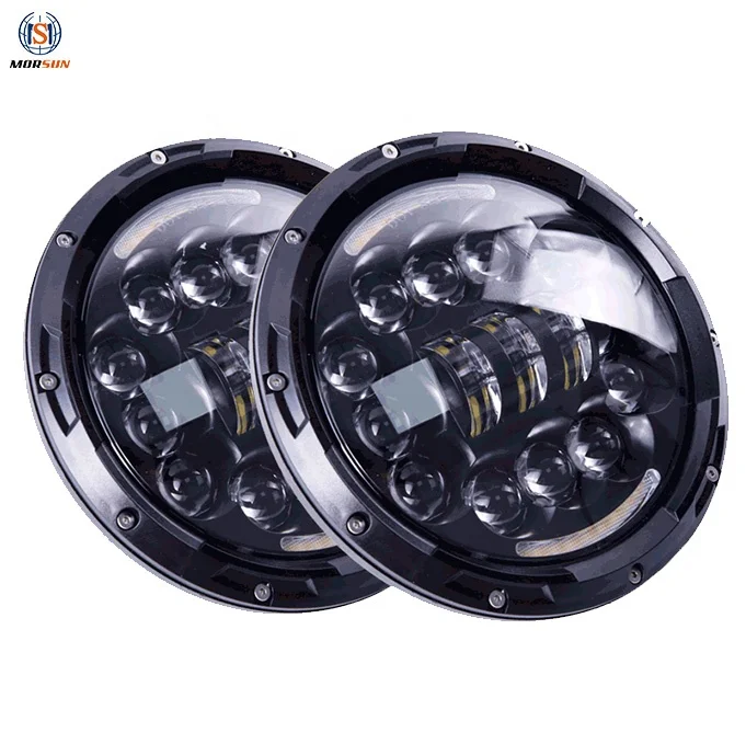 Motorcycle lighting system for cherokee xj high power led lights motorcycle headlight 7inch