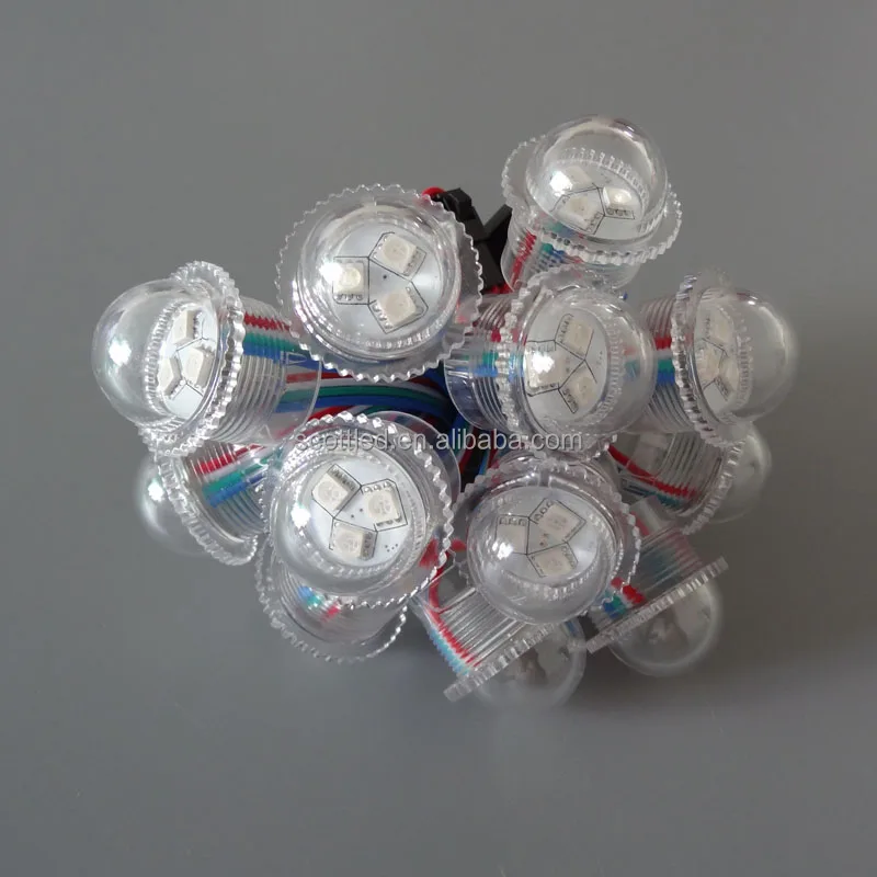Amusement LED pixel point light Diameter 26mm 12V 3leds RGB WS2811; UCS1903; SM16703