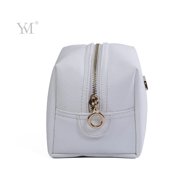 Travel Leather Organizer Luxury Waterproof Fashion Lady Eco-friendly Logo Woman Cosmetic Bag