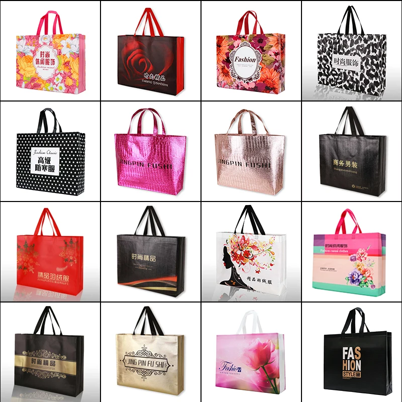 Customized Print bag eco Reusable Recyclable supermarket grocery Non Woven Bags for packaging