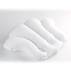 Customized inflatable shell spa bathtub cushion neck bath pillow for adults