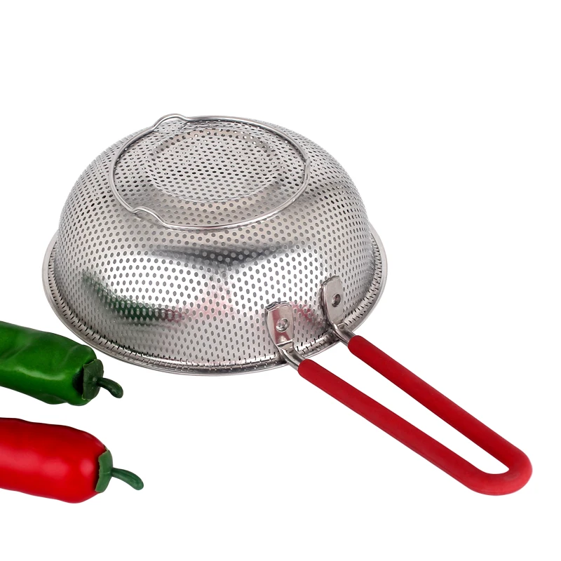 Kitchen Accessories Metal Colander Pasta Colander With Handles Stainless Steel Kitchen Colander