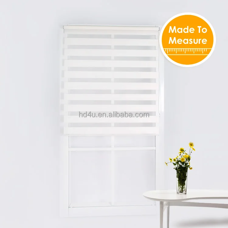 
Popular Double Layer Roller Shades base system day and night design zebra blinds window roller shutter 