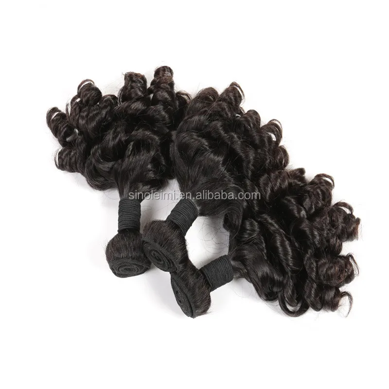 6a Grade Aunty Funmi Bouncy Curls machine Hair weft, Cheap Brazilian Hair bundles, Virgin Spiral Romance Curl Fumi Hair Weft