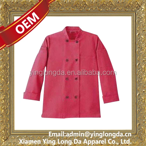 
High Quality OEM Orange Restaurant And Hotel Uniform Chef Jacket 