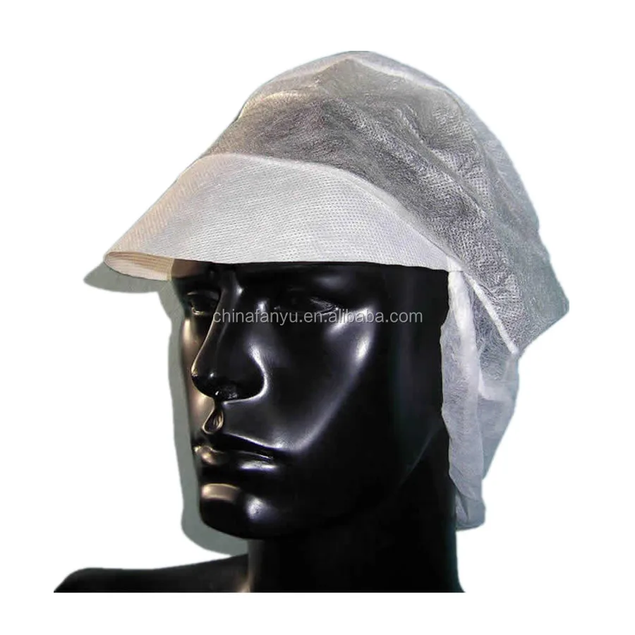 disposable non-woven food industry hairnet cap