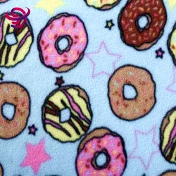 wholesale cartoon custom 100% polyester coral fleece printed fabrics dresses