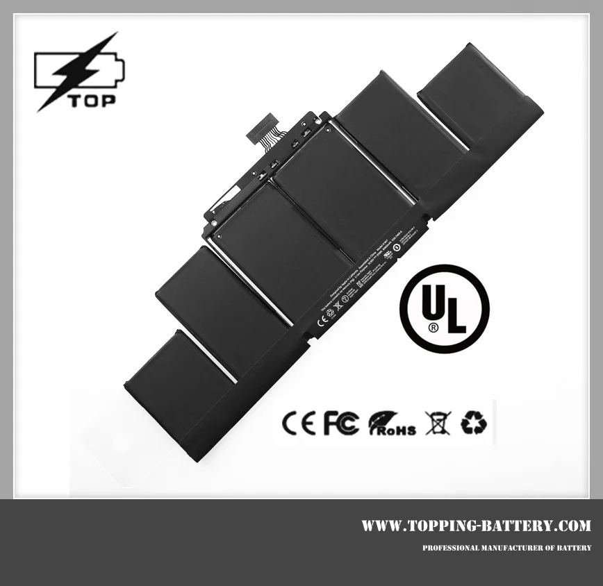 
UL CE Rohs FC High Capacity Replacement Laptop Battery for Apple Macbook A1494 Retina A1398 ME293 ME294 A1494 