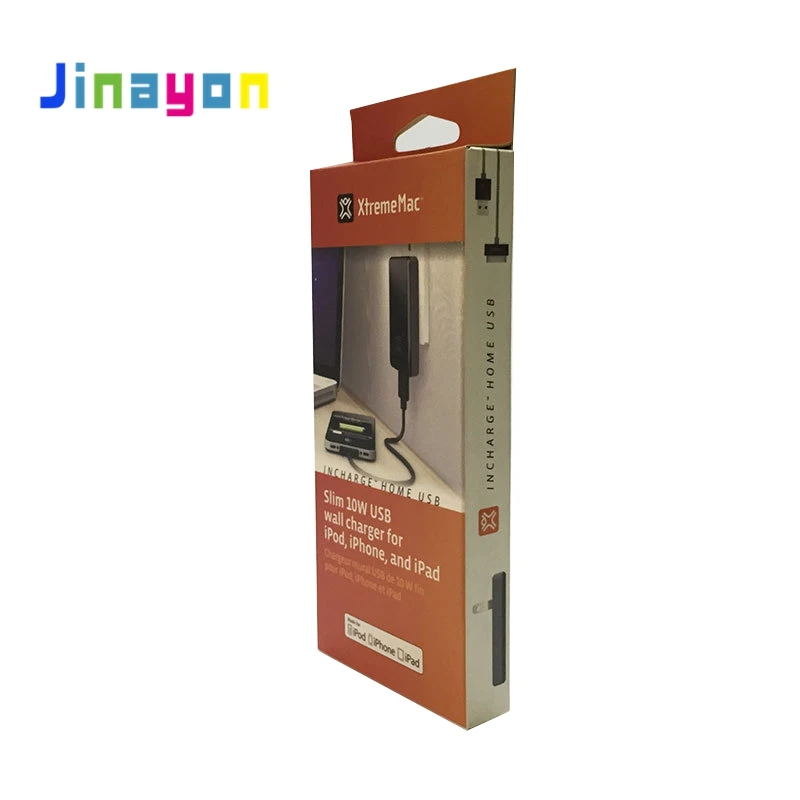 Jinayon Custom Headphone Electronic Device Packaging Box Computer Mobile Phone Accessories Packaging Box with PVC Window