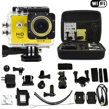 US Bag + WIFI 2.0″ HD 1080P Car DVR Recorder Video Action Camera Go Sports pro Camera Waterproof as SJ4000 SJ5000 SJ6000