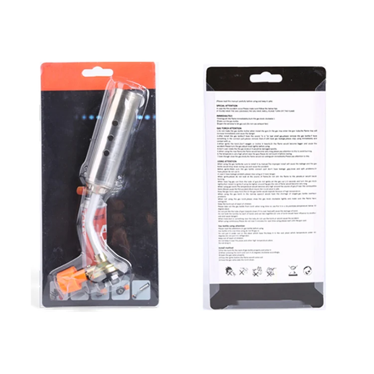 Portable BBQ Adjustable Flame Butane Gas Torch Burner Cassette Spray Gun Brazing Welding Tool