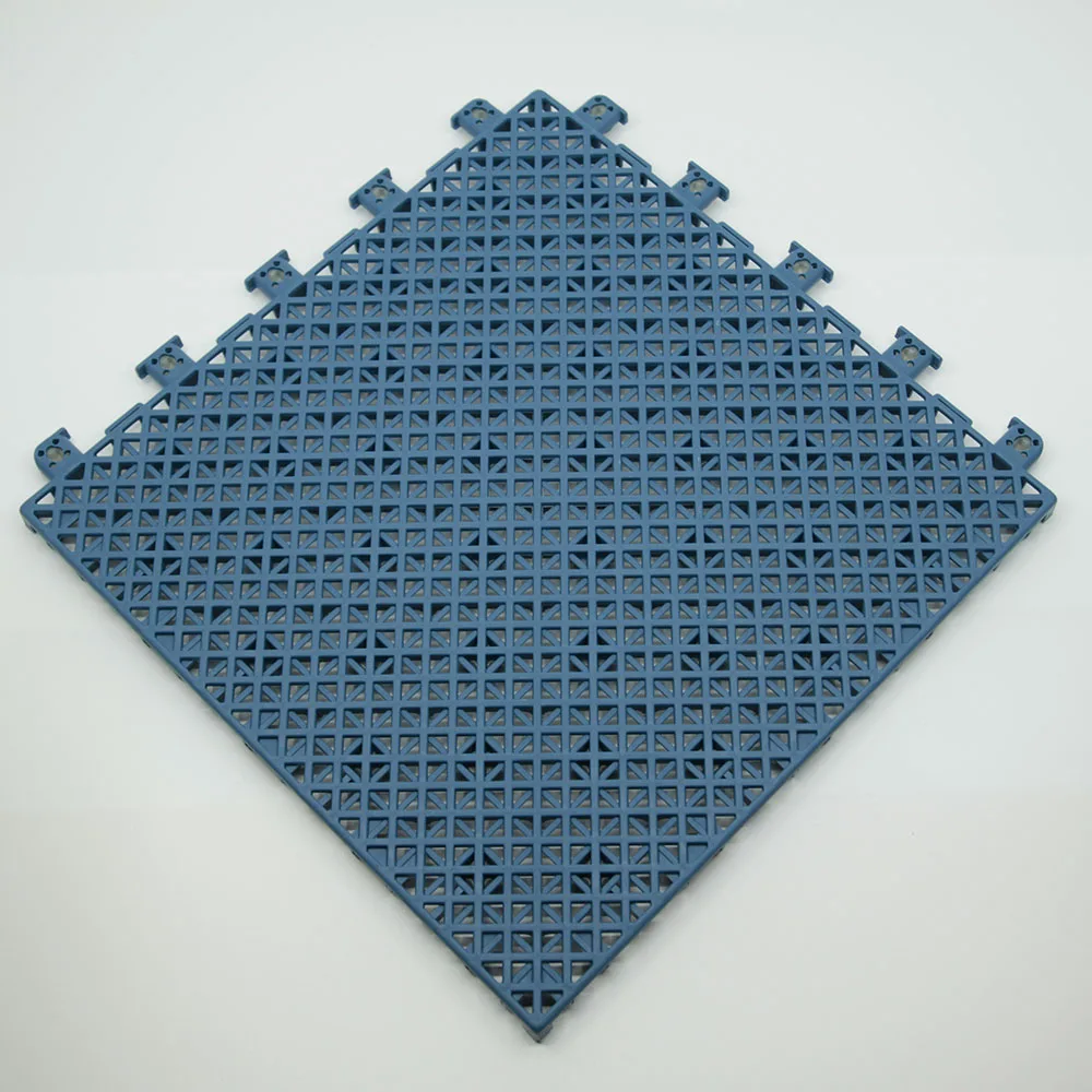 Safety modular plastic interlocking outdoor roller skating flooring