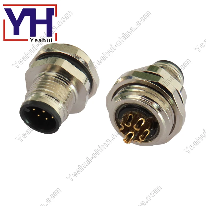 M12 8Pin Male Круговой Круглый Панель разъемов прекращение для промышленного IO-link шлюз