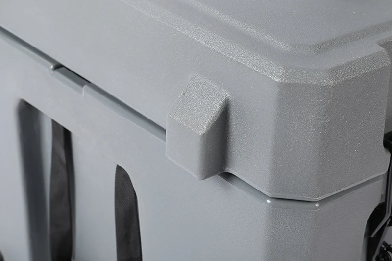 
248L roto molding plastic equipment case waterproof hard plastic tool box with wheels cargo case 