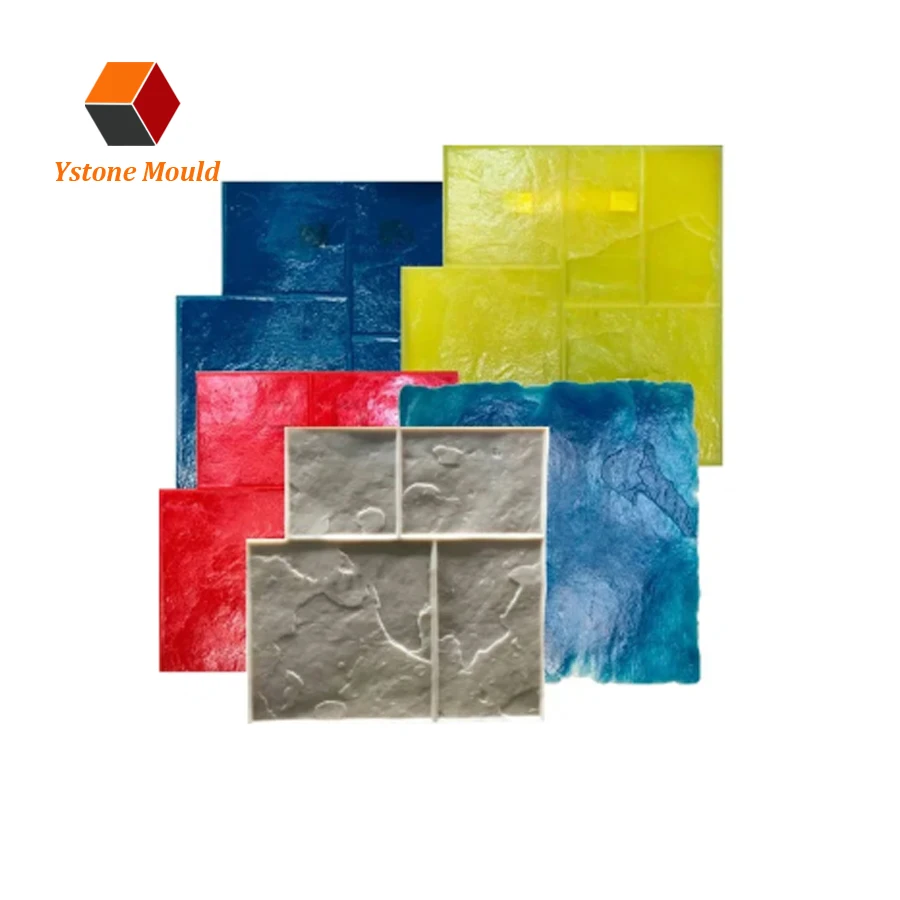 Ashlar Concrete Stamp Set GlobMarble Slate Texture Imprint Stamp Mats