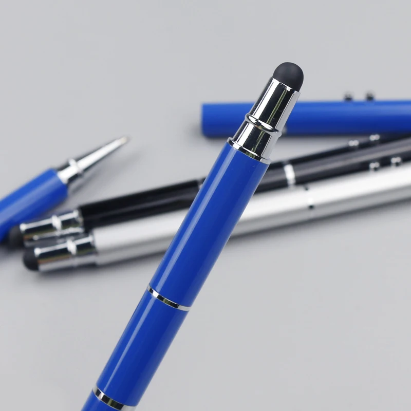Multi function stylus pen 3 in1 metal pen with LED metal multifunction pen