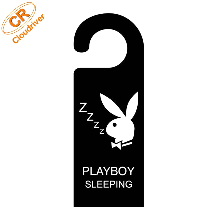 Customized Printing Shop Store Marked Paper Hotel Door Hang Tags With Roundhole