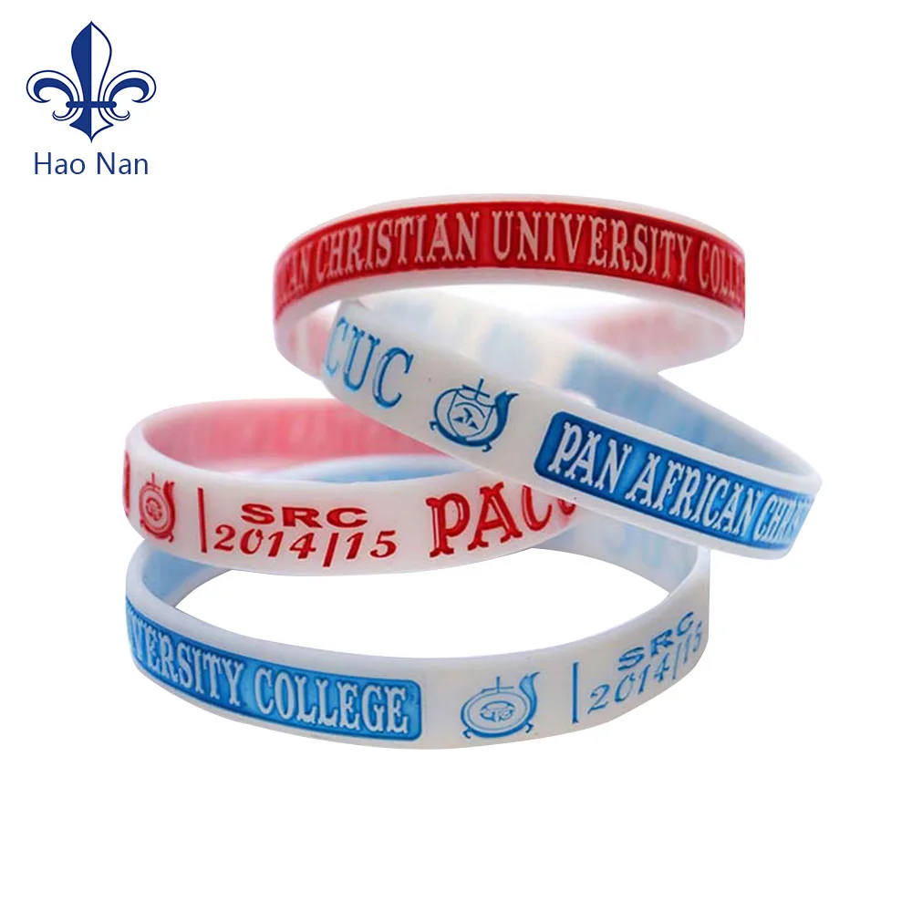 Manufacturer Sport Rubber Bracelets/Colorful Silicon Bracelet wrist band with custom logo