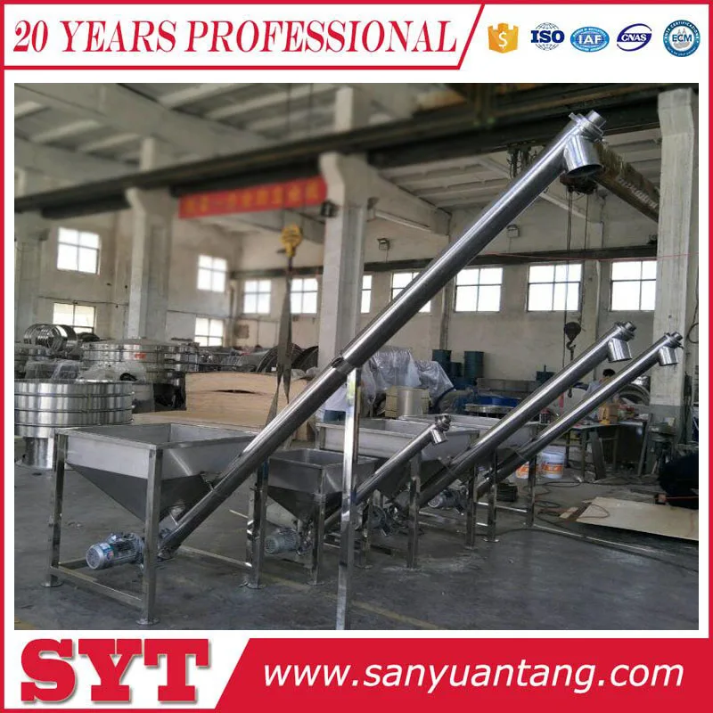 Винтовой конвейер из нержавеющей стали с бункера для порошка/песок/транспортер зерна