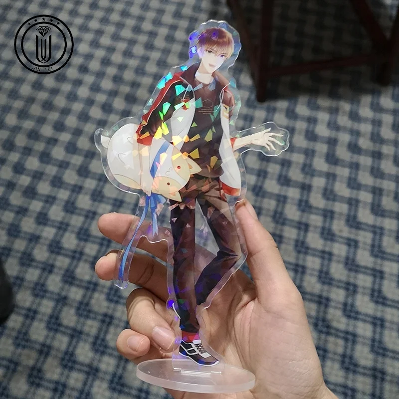 Manufacture double side printed design standee custom acrylic charm stand anime