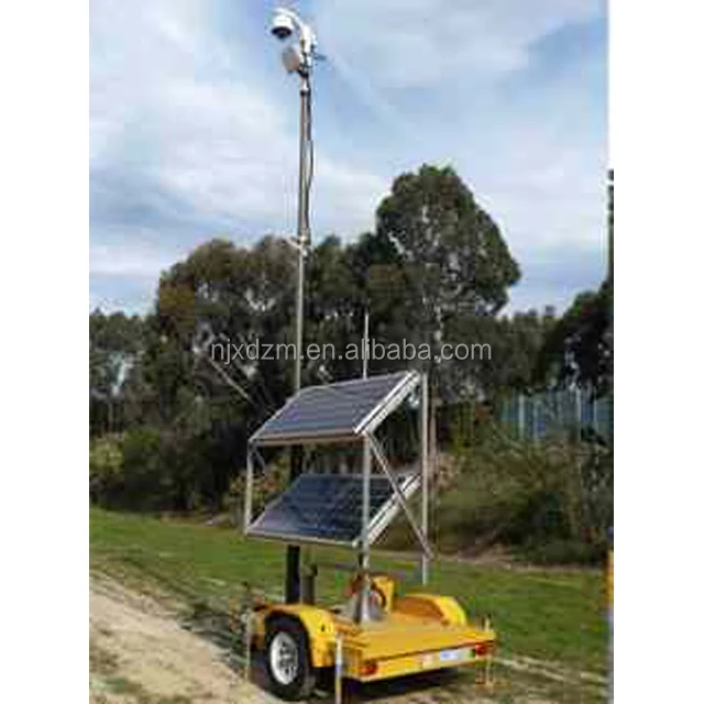 XD682 dedicated solar energy telescopic mast on trailer