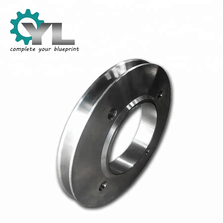 Large Excavator Double Steel Drive Rope Lifting Block Pulley Wheel