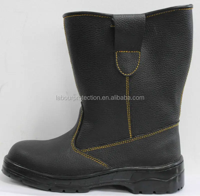 Heat resistant genuine leather welding boots / Cheaper leather work boots