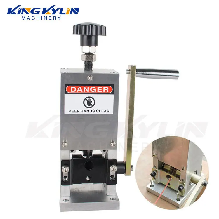 KK-006 flat wire rolling machine wire stripping new manual copper wire stripping machine by yescom