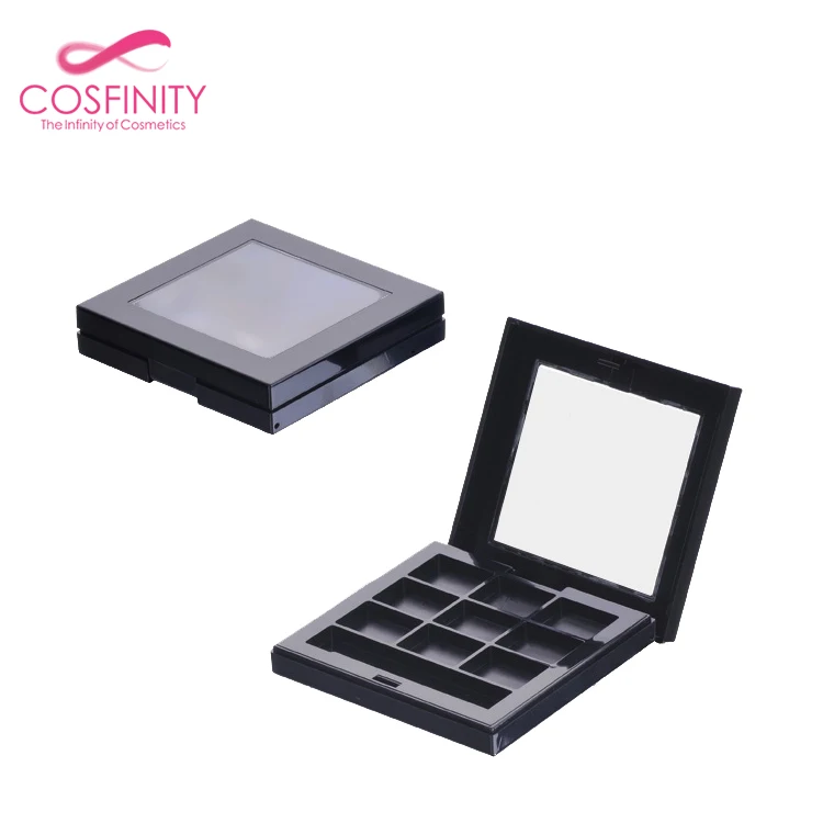 Multifunction loose compact powder case empty eyeshadow palettes packaging empty eyeshadow palette