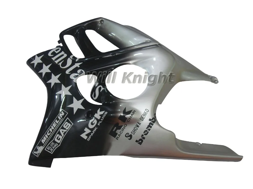 ABS Fairing Kits Motorcycle Kit 100% Fit For HONDA CBR600 F3 97 98 Silver Black Seven Stars